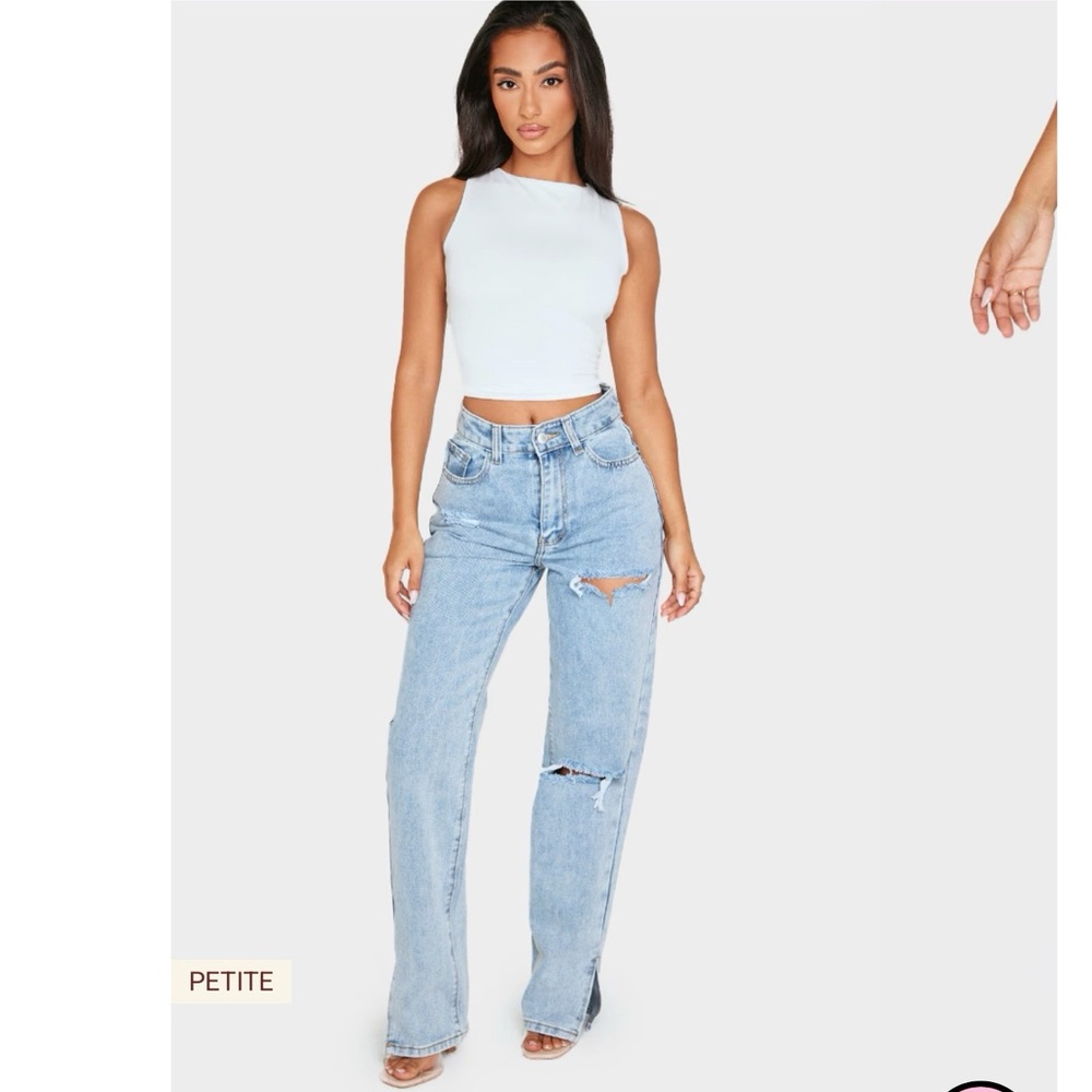 NWT Split hem jeans